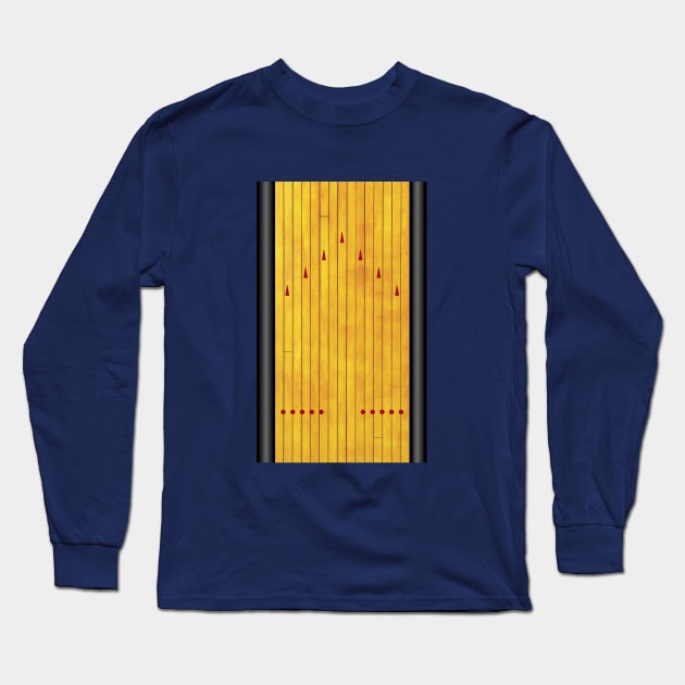 Bowling Lane Long Sleeve T-Shirt by GloopTrekker